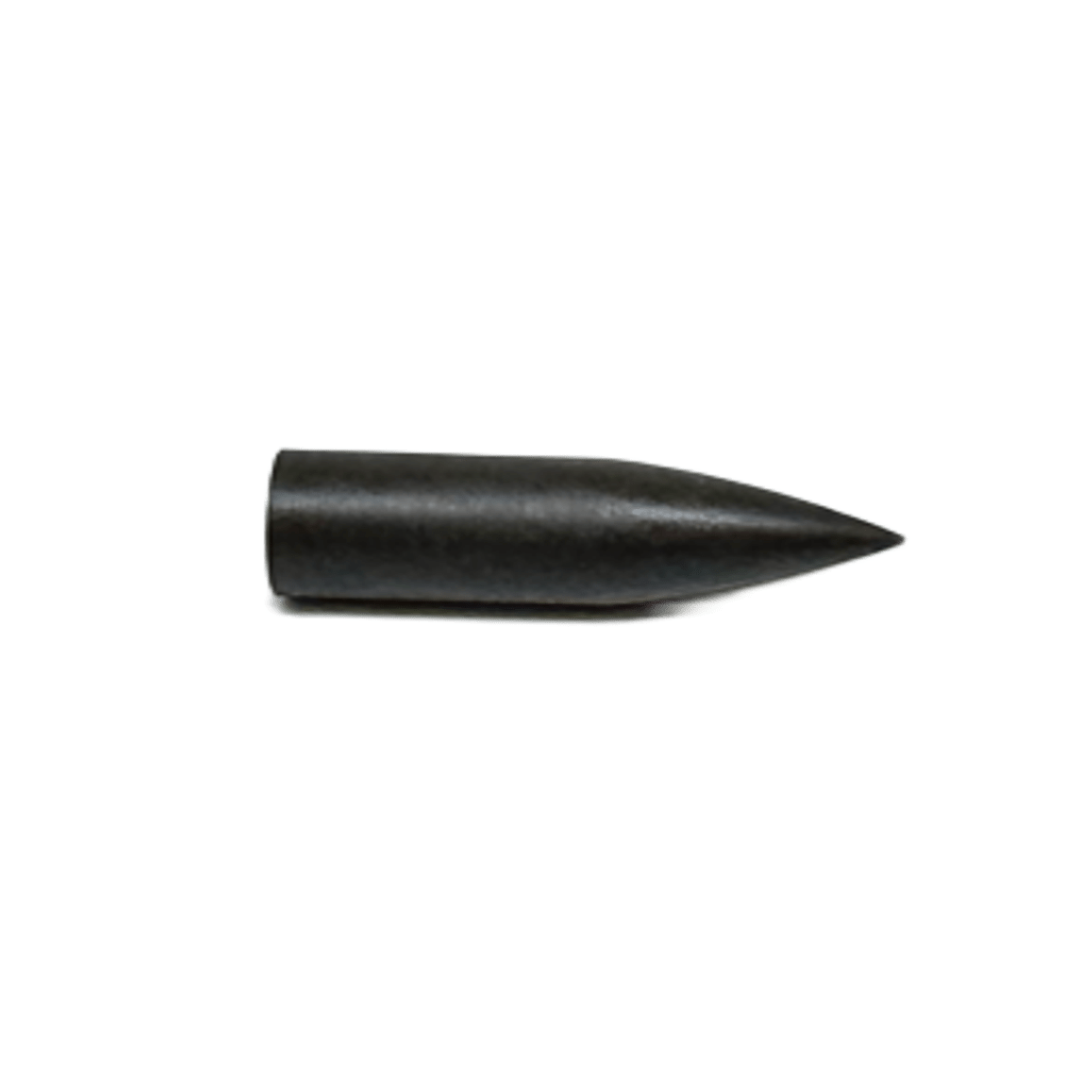 Burnished steel Bullet 3D arrow point